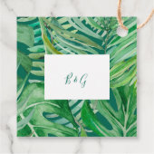 Étiquettes Cadeau aquarelle fleur sauvage verdure feuillage (Dos)