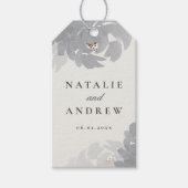 Étiquettes-cadeau Aquarelle fleurit couples mariages préférés (Devant)