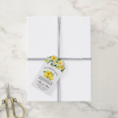 Étiquettes-cadeau Aquarelle Floral Lemons Limoncello Mariage (Avec de la ficelle)