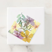 Étiquettes Cadeau Aquarelle Floral mariage (En situation)