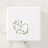 Étiquettes Cadeau Aquarelle Floral Mariage (En situation)