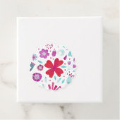 Étiquettes Cadeau Aquarelle florale (En situation)