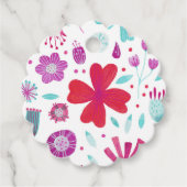 Étiquettes Cadeau Aquarelle florale (Devant)