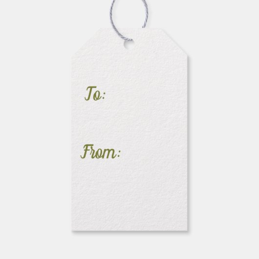 Étiquettes-cadeau Aquarelle Florale Art Botanique (Dos)