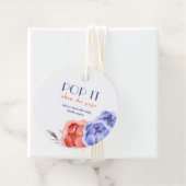 Étiquettes Cadeau Aquarelle Florale Pop It When She Pops (En situation)