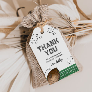 Étiquettes-cadeau Aquarelle Football Baby shower Favoriser les étiqu