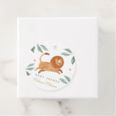 Étiquettes Cadeau Aquarelle forêt Baby shower animal mignon (En situation)