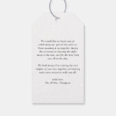 Étiquettes-cadeau Aquarelle Fraise Mariage d'été Merci (Dos)