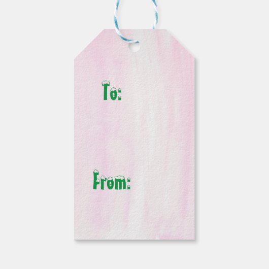 Étiquettes-cadeau Aquarelle Funny Labrador Et Noël Gnome (Dos)