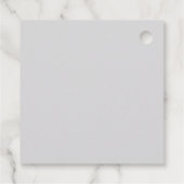 Étiquettes Cadeau Aquarelle grise Floral Forever commence demain (Dos)