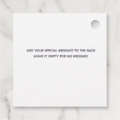 Étiquettes Cadeau Aquarelle Hélicoptère bleu (Dos)