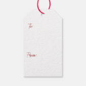 Étiquettes-cadeau Aquarelle Holly (Dos)