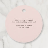 Étiquettes Cadeau Aquarelle Jardin Fleurs Merci (Dos)