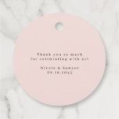 Étiquettes Cadeau Aquarelle Joli Merci Fleurs Jardin (Dos)