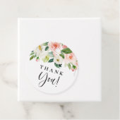 Étiquettes Cadeau Aquarelle Joli Merci Fleurs Jardin (En situation)