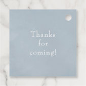 Étiquettes Cadeau Aquarelle Lakeside Mariage Monogram Crest (Dos)