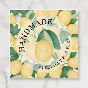 Étiquettes Cadeau Aquarelle Lemons faits à la main pour vous   Cadea
