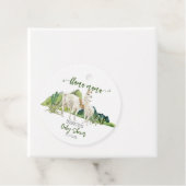 Étiquettes Cadeau Aquarelle Llama Mama Baby shower (En situation)