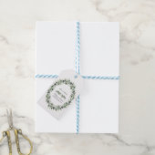 Étiquettes-cadeau Aquarelle luxuriante Branches d'olive Mariage de c (Avec de laficelle)