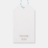 Étiquettes-cadeau Aquarelle Mariage animal Favoriser Merci (Dos)