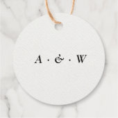 Étiquettes Cadeau Aquarelle Mariage rustique Forêt de pins (Dos)