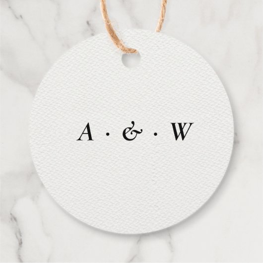 Étiquettes Cadeau Aquarelle Mariage rustique Forêt de pins (Dos)