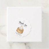 Étiquettes Cadeau Aquarelle - merci baby shower (En situation)