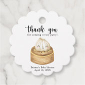 Étiquettes Cadeau Aquarelle - merci baby shower (Devant)