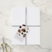 Étiquettes-cadeau Aquarelle | MERCI | EMPREINTE DE LÉOPARD (Avec de la ficelle)