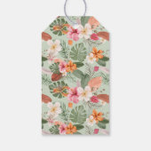 Étiquettes-cadeau Aquarelle mignonne Panda Tropical Enfants Valentin (Dos)