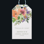 Étiquettes-cadeau Aquarelle minimaliste Fête des mariées florale ora<br><div class="desc">Étiquettes Cadeau minimaliste personnalisé Orange Floral Fête des mariées</div>