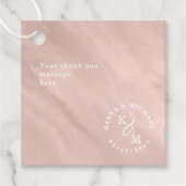 Étiquettes Cadeau Aquarelle moderne Ajouter un Rose de message Gold  (Devant)