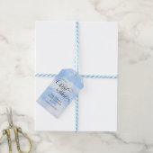 Étiquettes-cadeau Aquarelle moderne Blue Cloud Neuf Baby shower (Avec de laficelle)