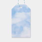 Étiquettes-cadeau Aquarelle moderne Blue Cloud Neuf Baby shower (Dos)