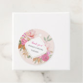 Étiquettes Cadeau Aquarelle moderne Boho arrangement floral (En situation)