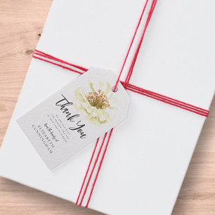 Étiquettes-cadeau Aquarelle moderne Floral Botanique Remerciements