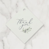 Étiquettes Cadeau Aquarelle moderne olivier branche mariage (Dos)