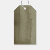 Étiquettes-cadeau Aquarelle moderne orange et fleurs (Dos)