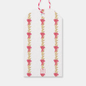 Étiquettes-cadeau Aquarelle Monogramme Stocking Personnalisé (Dos)