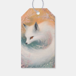 Étiquettes-cadeau Aquarelle Mystic Bloom Spring Fox