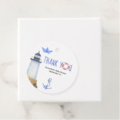 Étiquettes Cadeau Aquarelle nautique - merci (En situation)