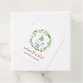 Étiquettes Cadeau Aquarelle Noël Gnome (En situation)
