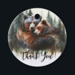 Étiquettes Cadeau Aquarelle Oears Rustic Wilderness Mariage<br><div class="desc">personnaliser avec ou sans texte</div>