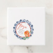 Étiquettes Cadeau Aquarelle Orange Spritz Grazie (En situation)