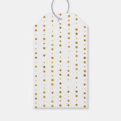Étiquettes-cadeau Aquarelle Parties scintillant Fleur or Confetti (Dos)