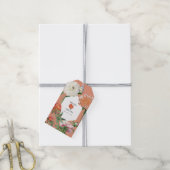 Étiquettes-cadeau Aquarelle Peach Pink Peonies Mariage (Avec de la ficelle)