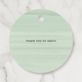 Étiquettes Cadeau Aquarelle Peonies or Mariage Merci à huile d'or (Dos)