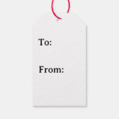 Étiquettes-cadeau Aquarelle Perles arbre de Noël (Dos)