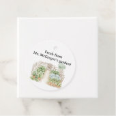 Étiquettes Cadeau Aquarelle Peter Rabbit Veggie Garden Baby shower (En situation)