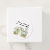 Étiquettes Cadeau Aquarelle Peter Rabbit Veggie Garden Baby shower (En situation)